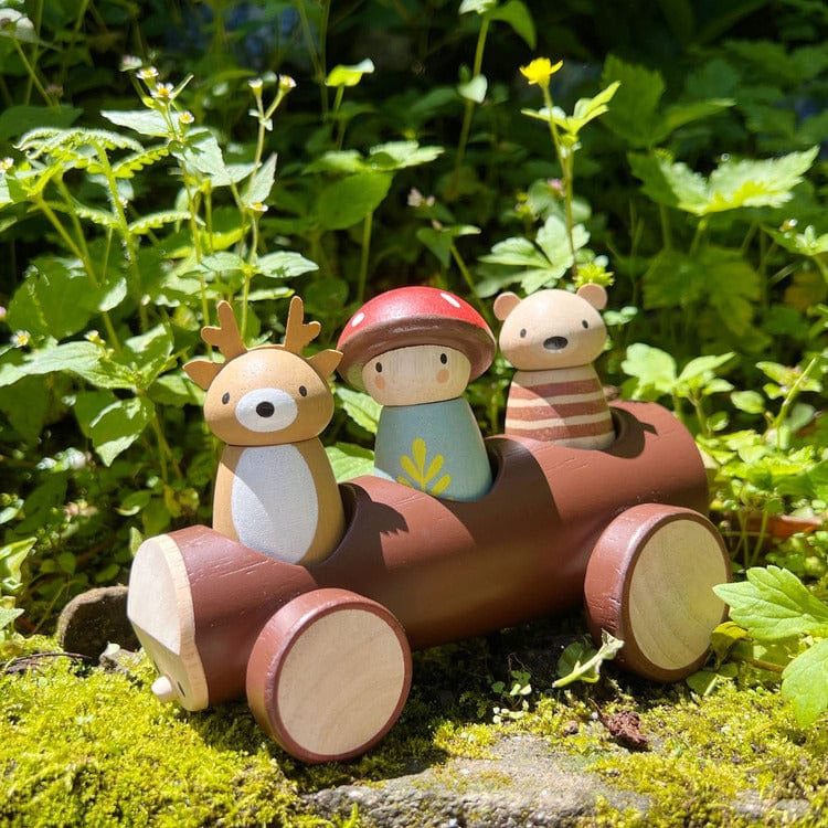 Alternative view of Wooden Timber Taxi Toy