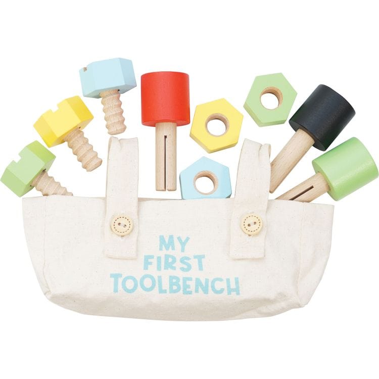 Wooden Tool Bench with 20 Accessories - Image 5