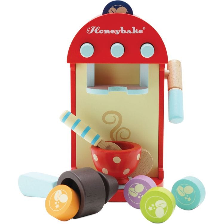 Wooden Toy Coffee Machine & Pods - Image 3