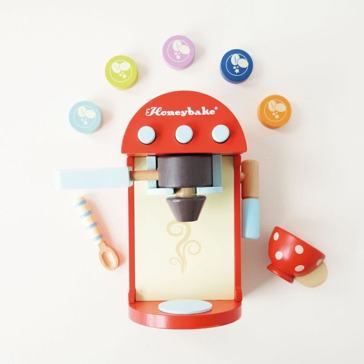 Wooden Toy Coffee Machine & Pods - Image 7