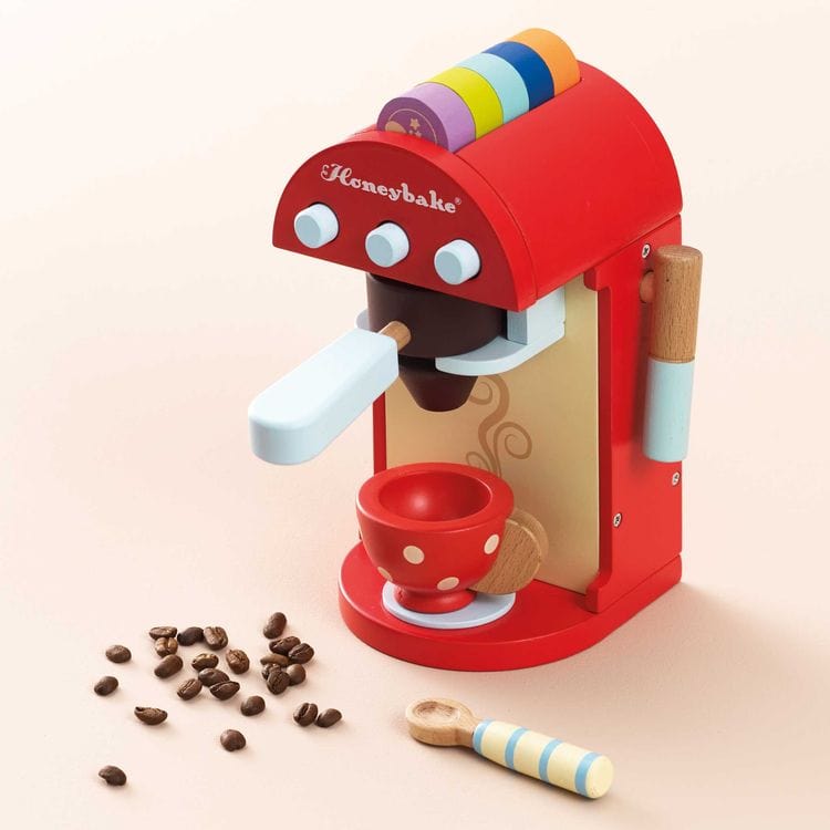 Wooden Toy Coffee Machine & Pods - Image 5