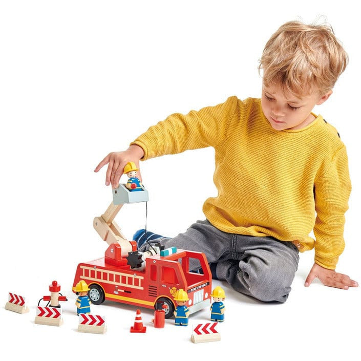 Wooden Toy Fire Engine Truck - Image 3