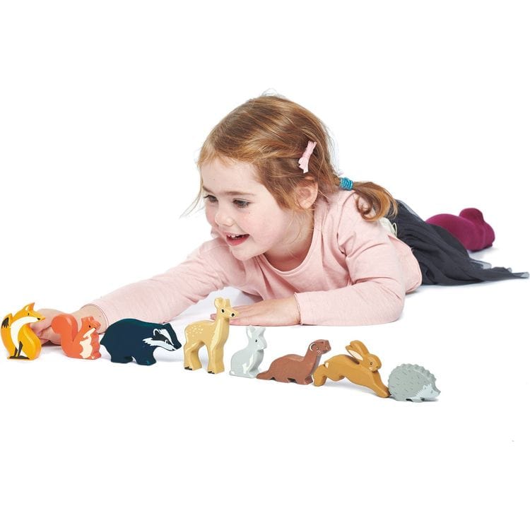 Alternative view of Wooden Woodland Animals Set