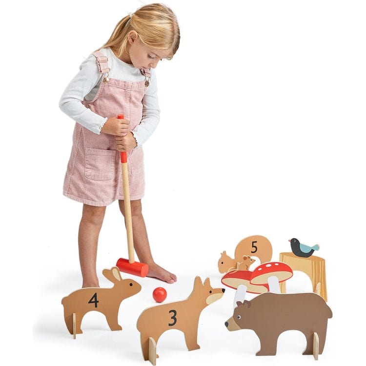 Alternative view of Woodland Animals Indoor Croquet Set