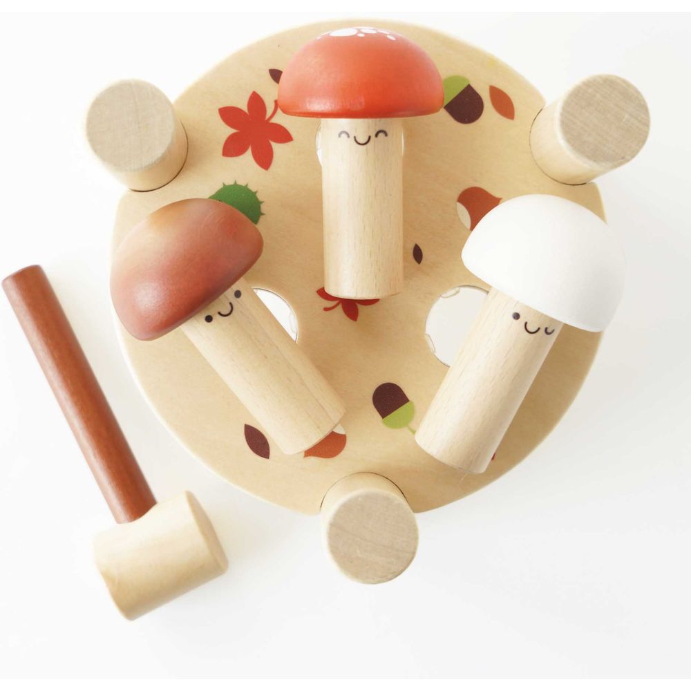 Alternative view of Woodland Mushroom Hammer Game - 5 Pieces