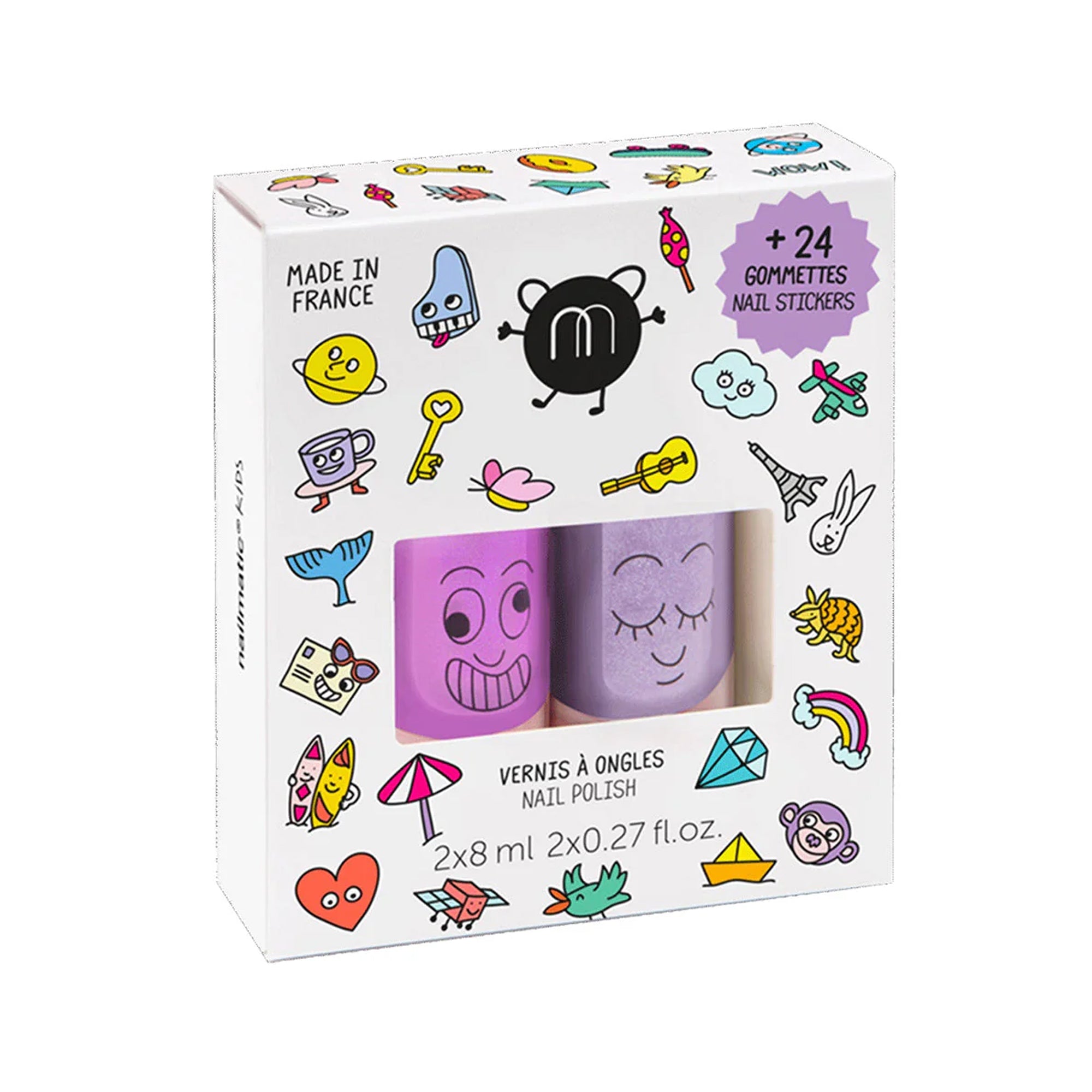 Wow Nail Polish & Stickers Set