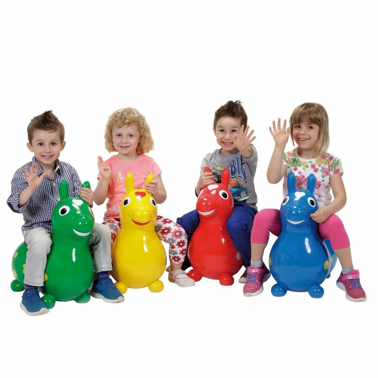 Alternative view of Yellow Rody Horse Inflatable Bouncer Ride-on
